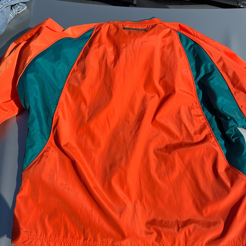 Reebok Orange and Teal NFL Jacket - Picture 3 of 3
